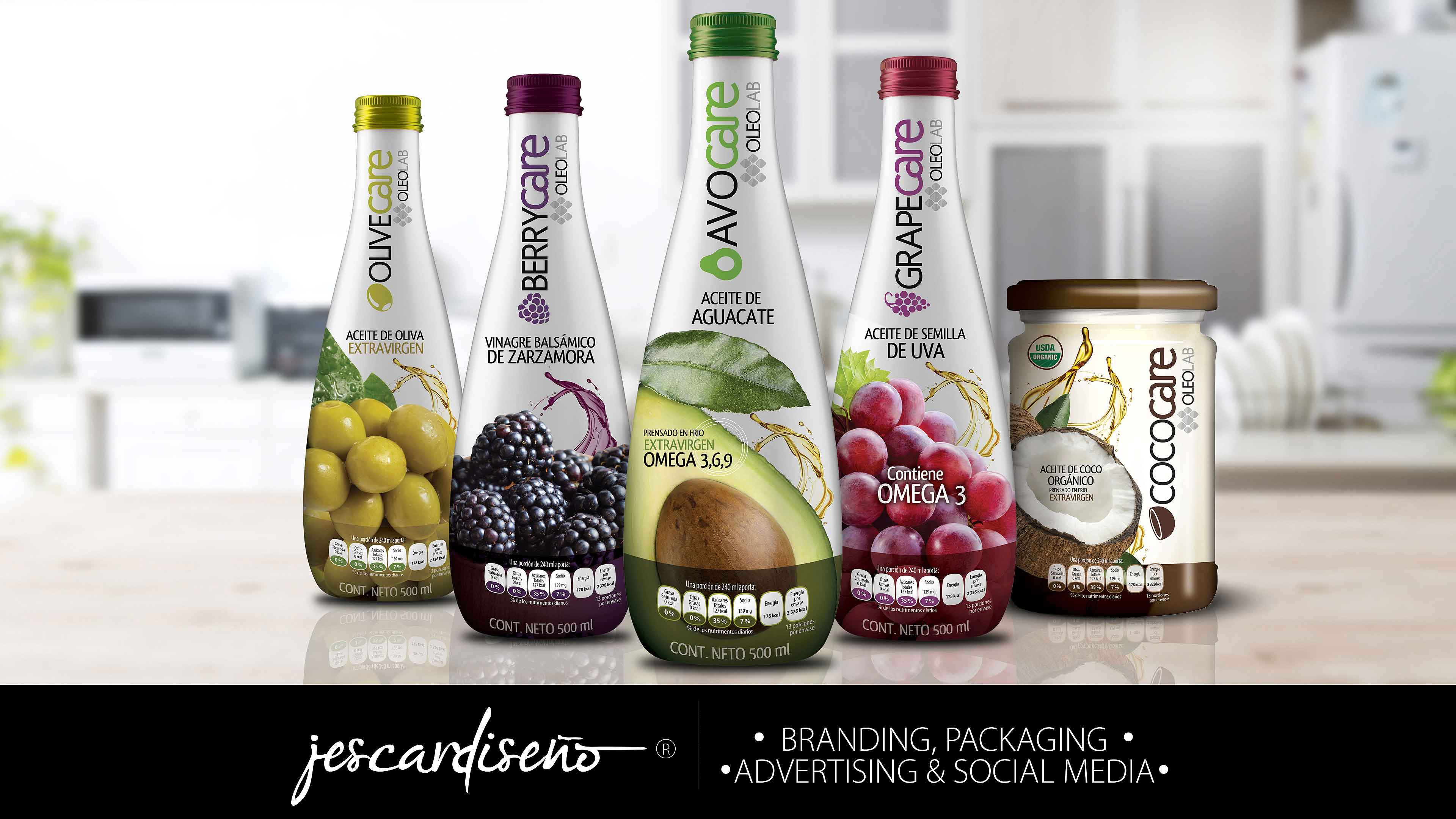 oleolab aceites packaging branding jescardiseno v3