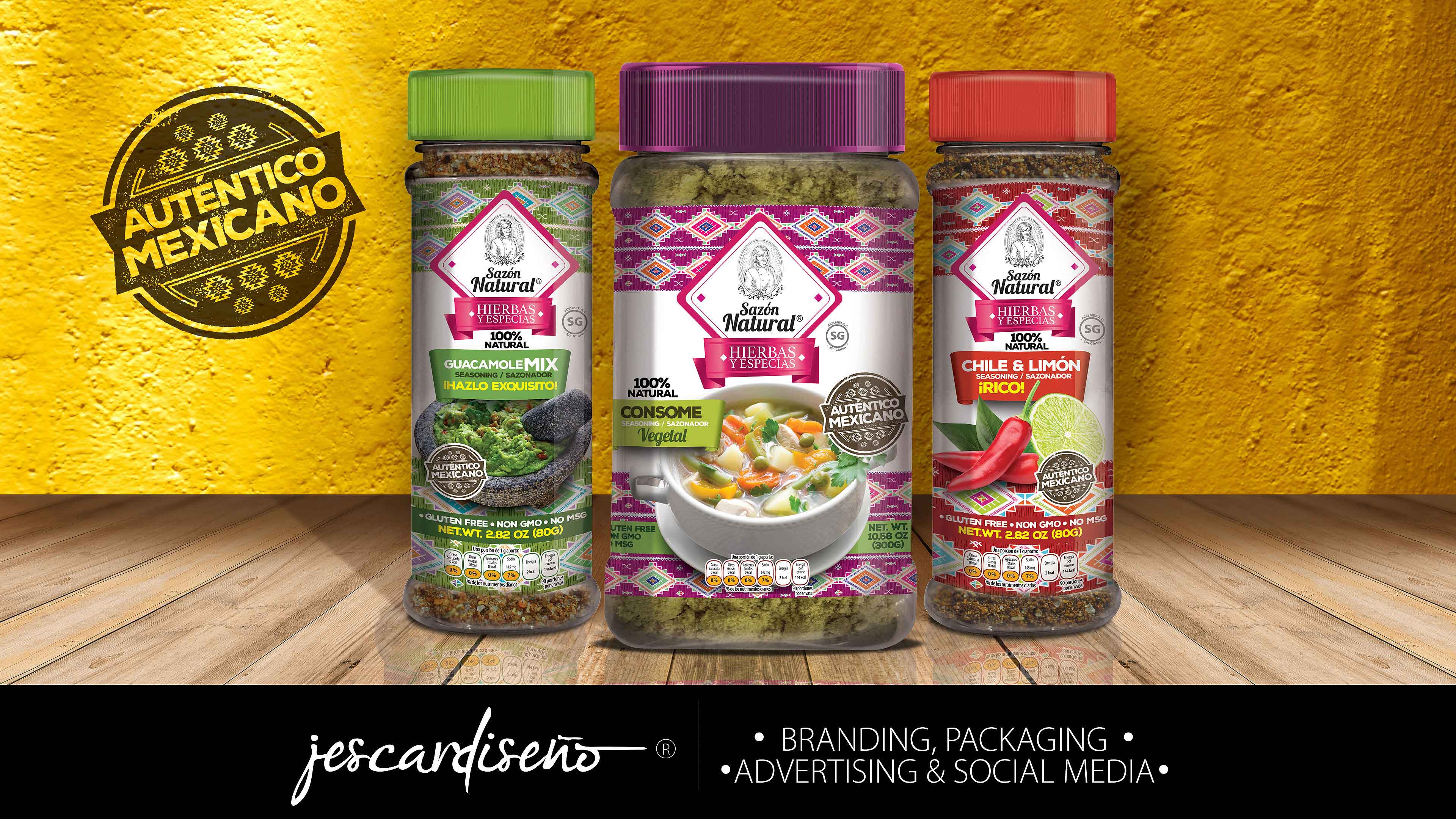 sazonnatural especias packaging branding jescardiseno v6